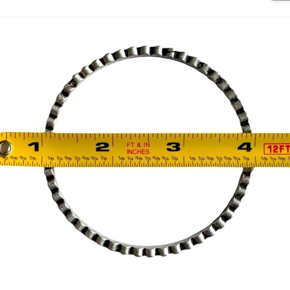 TWO R.J. Graziano CN Signed Silver Tone Bracelets With Bezel Set Rhinestones - Picture 5 of 12